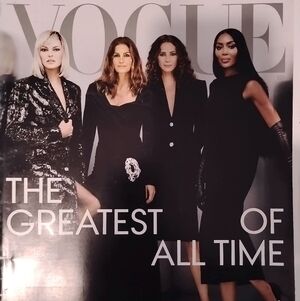 Vogue Black and Silver Fashion Cover